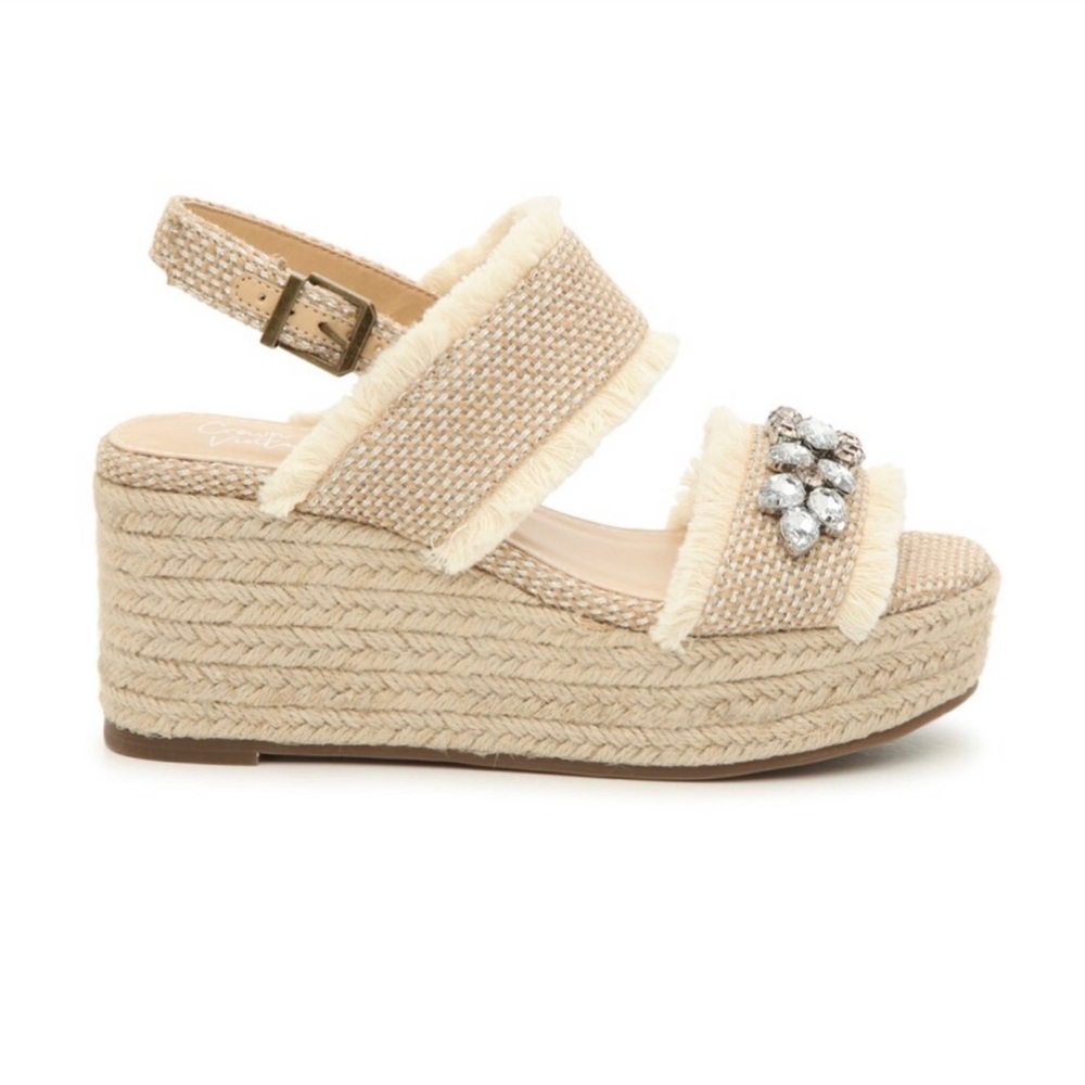 Crown Vintage Tan Platform Sandals